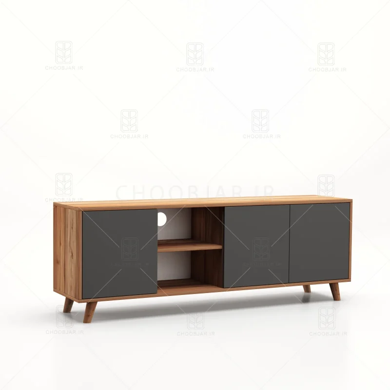 میز تلویزیون کد 106 نوک مدادی گردویی
