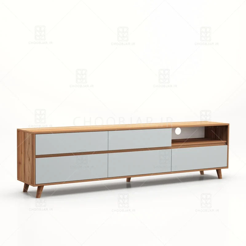 میز تلویزیون کد 108 طوسی گردویی میز تلویزیون کد 108 طوسی گردویی