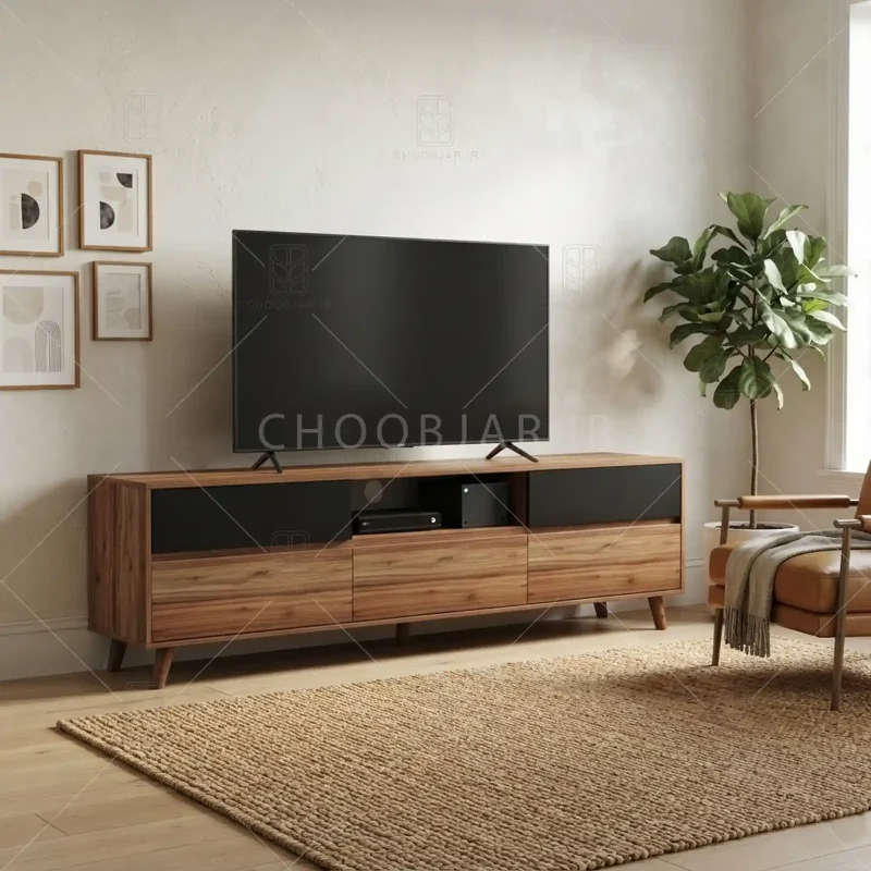 میز تلویزیون کد 112 گردویی