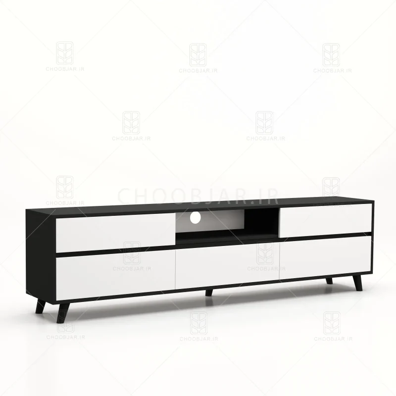 میز تلویزیون کد 113 سفید مشکی میز تلویزیون کد 113 سفید مشکی