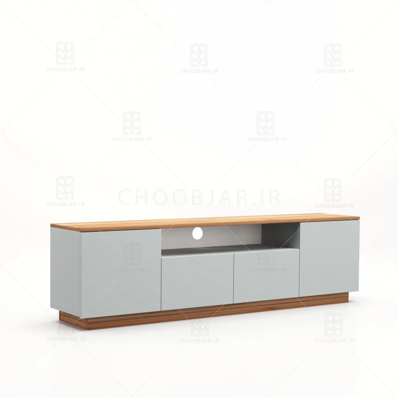میز تلویزیون کد 117 طوسی گردویی