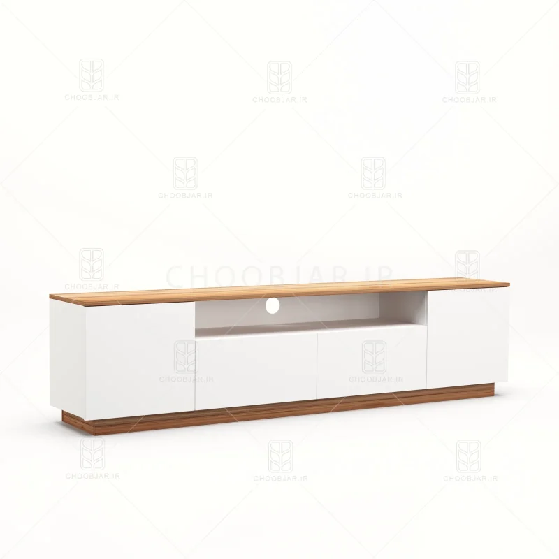 میز تلویزیون کد 119 سفید گردویی