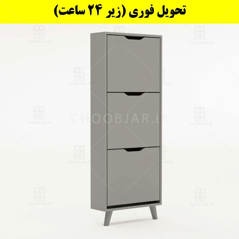 جاکفشی داشبوردی باریک سه درب النا – طول 50 (تحویل فوری) طوسی جاکفشی داشبوردی باریک سه درب النا – طول 50 (تحویل فوری) طوسی