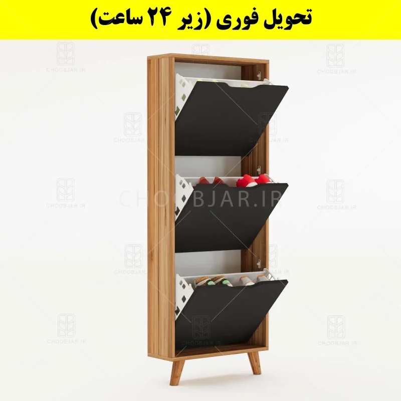 جاکفشی داشبوردی باریک سه درب النا – طول 50 (تحویل فوری) نوک مدادی گردویی جاکفشی داشبوردی باریک سه درب النا – طول 50 (تحویل فوری) نوک مدادی گردویی