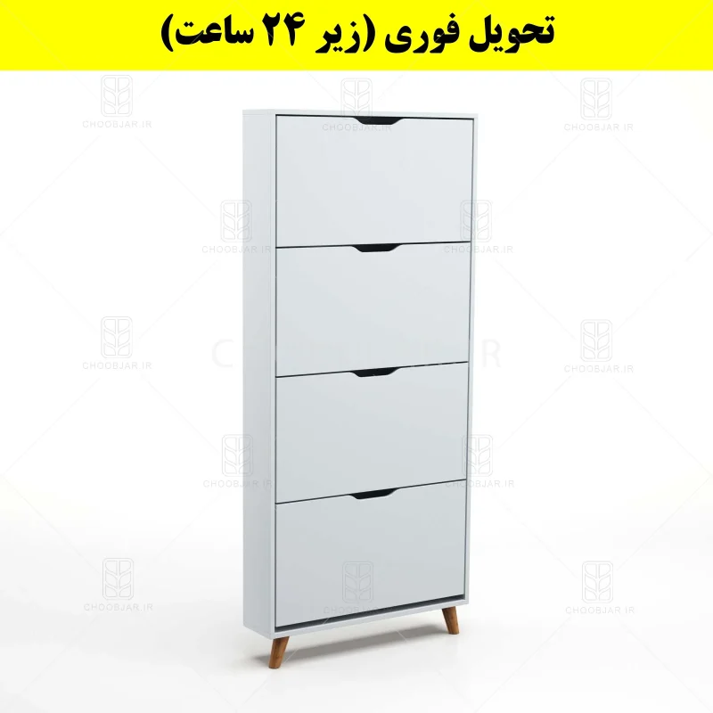 جاکفشی داشبوردی باریک چهار درب النا – طول 75 (تحویل فوری) طوسی