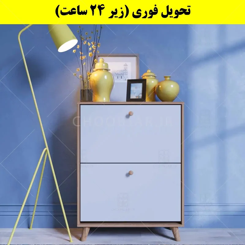 جاکفشی داشبوردی دو درب دستگیره چوبی – طول 70 (تحویل فوری) سفید گردویی جاکفشی داشبوردی دو درب دستگیره چوبی – طول 70 (تحویل فوری) سفید گردویی
