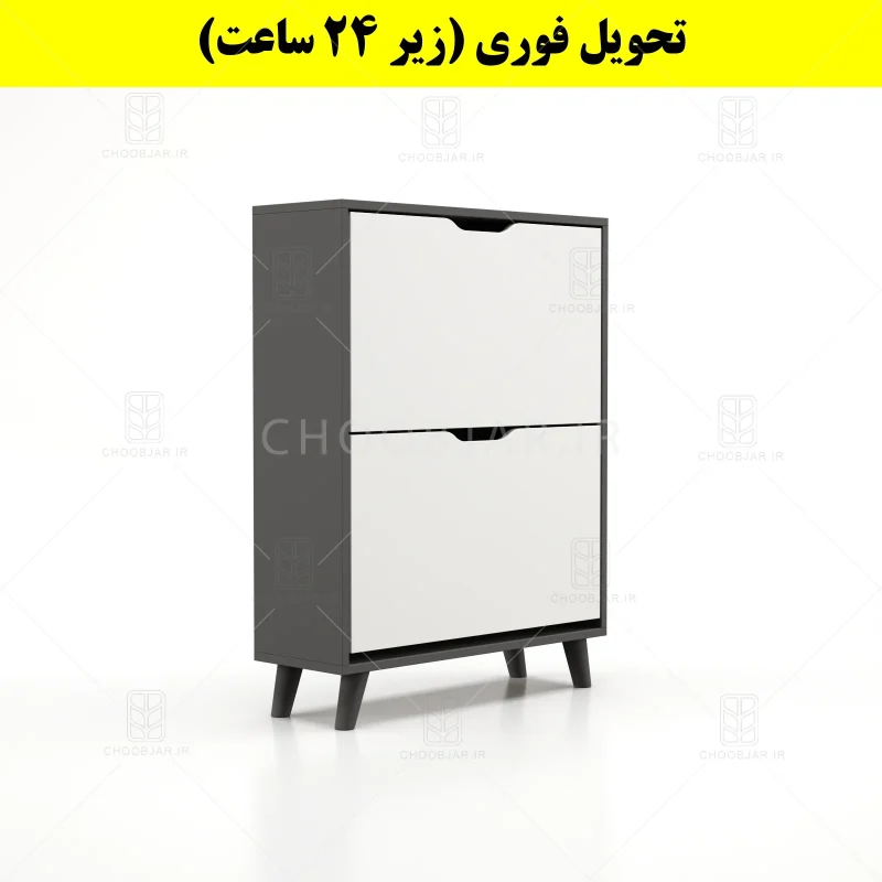 جاکفشی داشبوردی دو درب النا – طول 70 (تحویل فوری) سفید نوک مدادی
