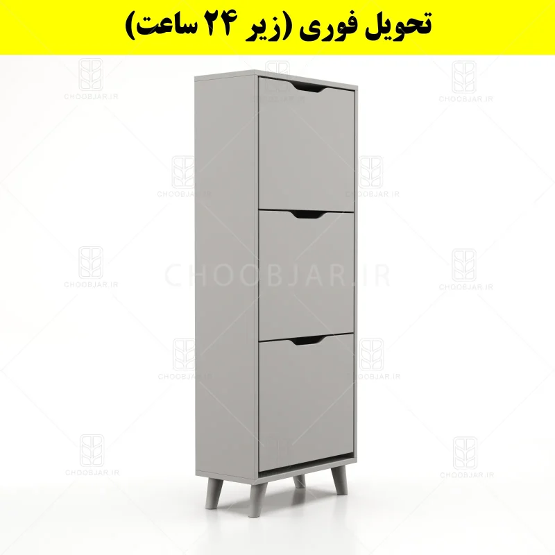 جاکفشی داشبوردی سه درب النا – طول 50 (تحویل فوری) طوسی