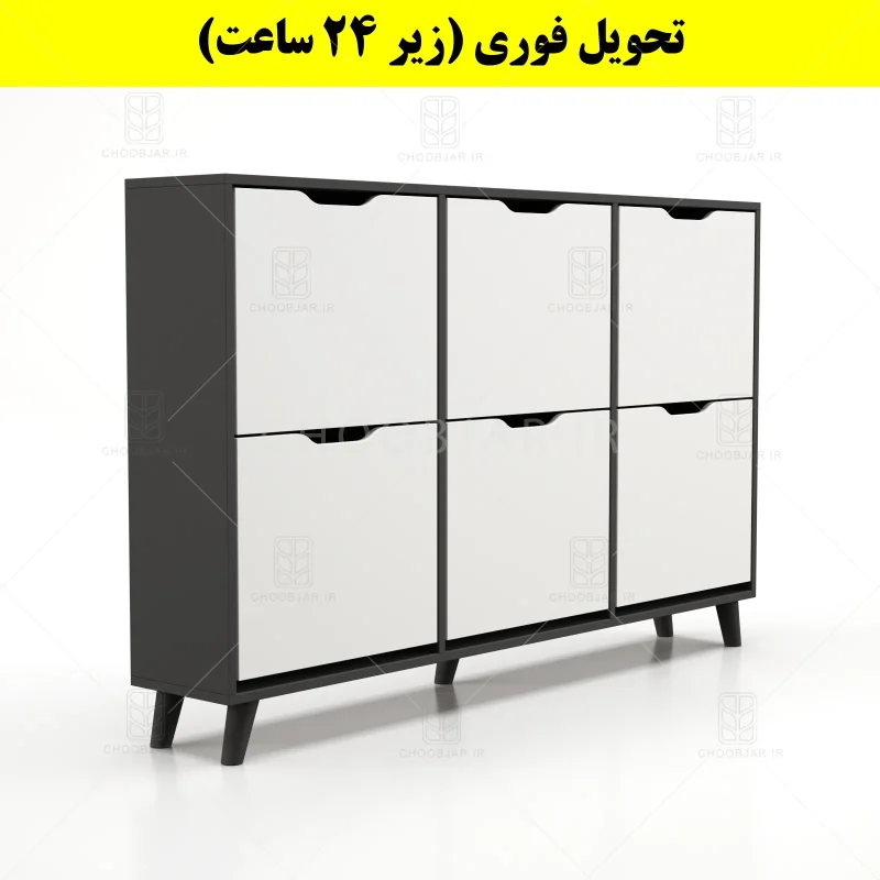 جاکفشی داشبوردی شش درب النا – طول 150 (تحویل فوری) سفید نوک مدادی