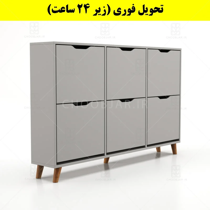جاکفشی داشبوردی شش درب النا – طول 150 (تحویل فوری) طوسی