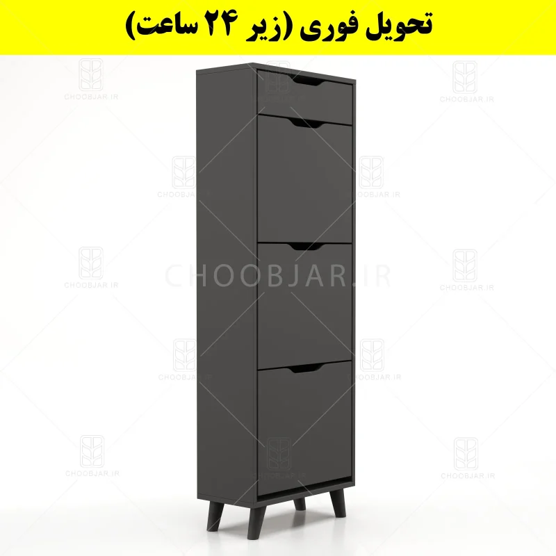 جاکفشی داشبوردی سه درب کشودار النا – طول 50 (تحویل فوری) نوک مدادی