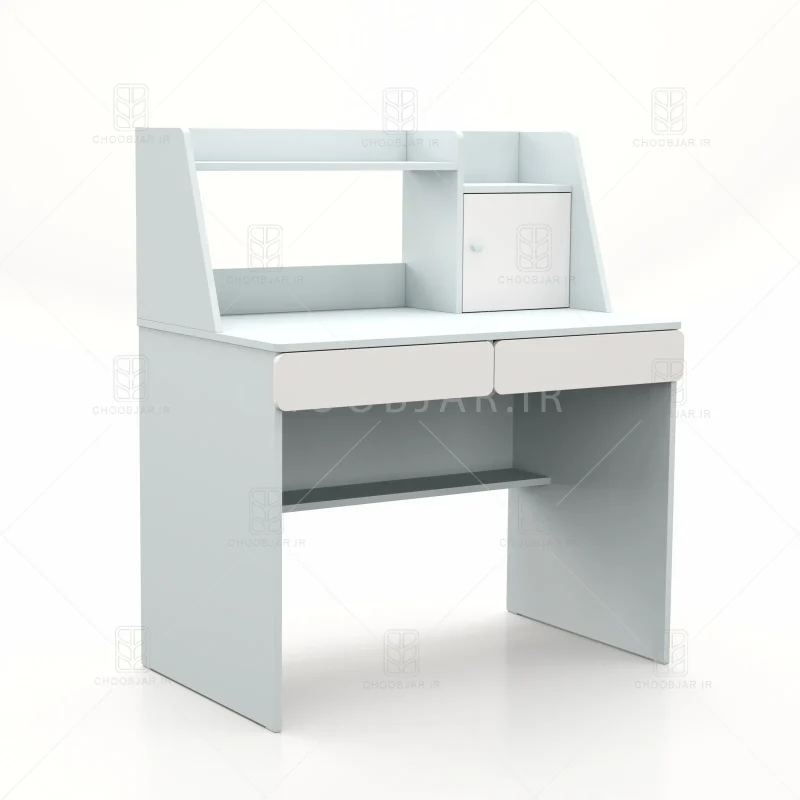 میز تحریر بهار طول 100 - کد 113 سفید طوسی