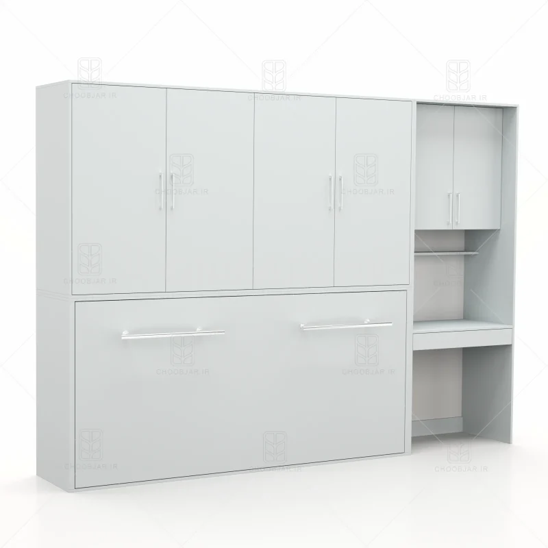 تخت تاشو افقی تک نفره طول 300 کد 126 طوسی